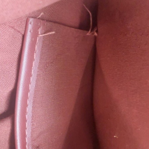 David Jones green backpack used with internal pocket repair needed