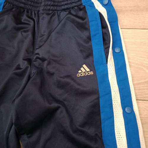 Adidas Snap Pants used, navy and white, retro Y2K