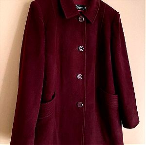 Vintage ιταλικό παλτό, βουργουνδί