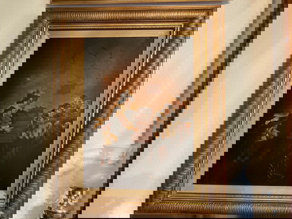 Πίνακας - Ηθογραφικό - Roger - 68x48 - λάδι σε καμβά -Έργο Τέχνης