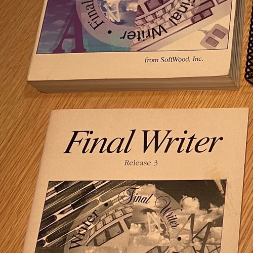 Amiga Commodore Final Writer book used