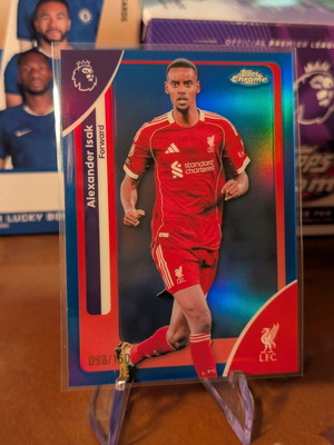 2025-26 Topps Chrome Premier League Alexander Isak card like new