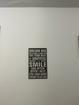 Wall frames with inspirational quotes wooden like new
