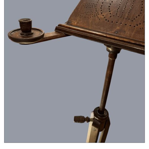 Ecclesiastical Victorian Music Stand used, 19th century solid wood