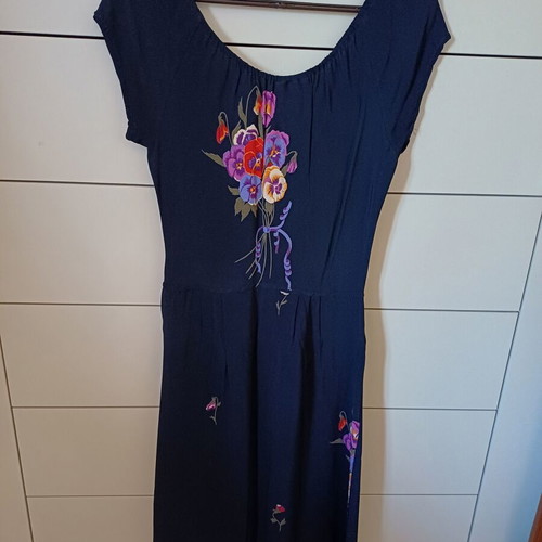 Foxylady summer dress size small like new, black multicolor