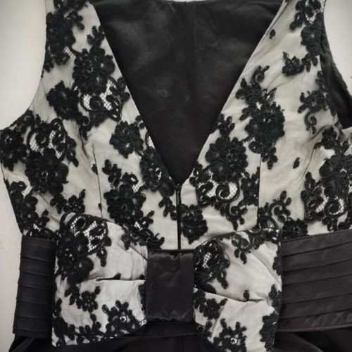 Lena Katsanidou Tailor Made Cocktail Dress like new, lace and satin