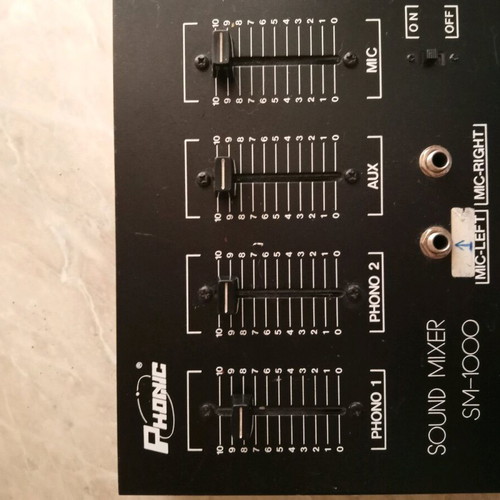 Phonic SM-1000 sound mixer console used