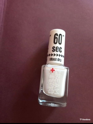 Βερνίκι Νυχιών Dust+Cream Άσπρο Νέο, 11,5ml, Γρήγορο Στέγνωμα 60"
