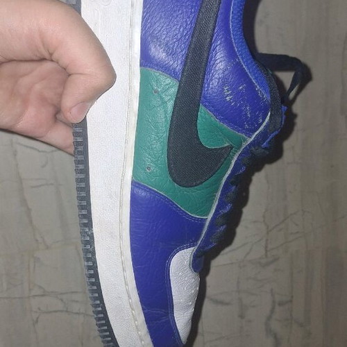 Nike Air Force 1 custom used, size 40.5, multicolor sneakers