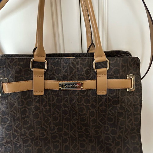 Calvin Klein brown handbag like new