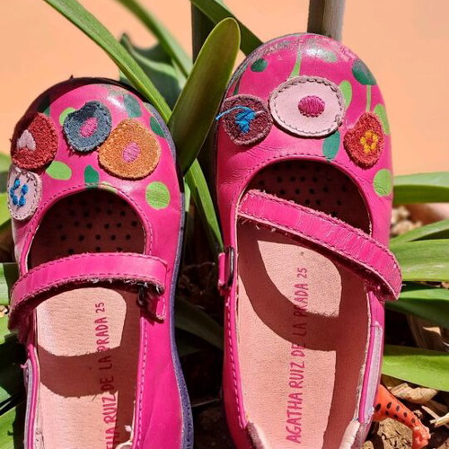 Ballerina shoes used, size 25, multicolor