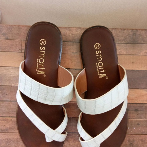 Smart sandals used, white, size 37