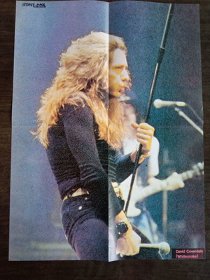 Μεγάλη αφίσα Gillan & David Coverdole καινούργια 56x41 εκ.