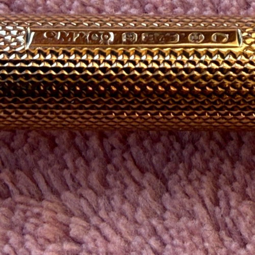 Gold pencil with 375 stamp, 9k gold, 1930, 18g
