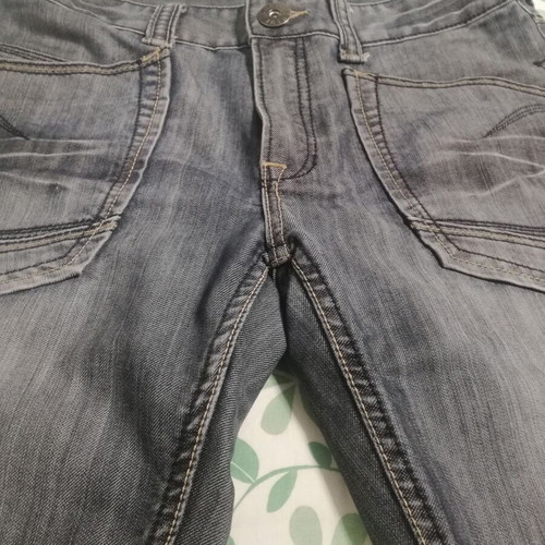 No Name bermuda shorts new, gray and blue, size L