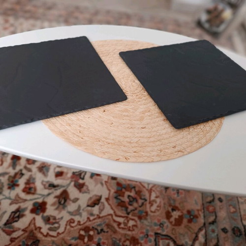 Revol Basalt square plates set of 2 pieces like new 25x25 cm