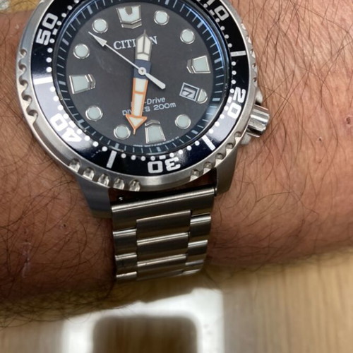 Citizen Eco Drive Professional Diving Watch Like New with 4 Straps