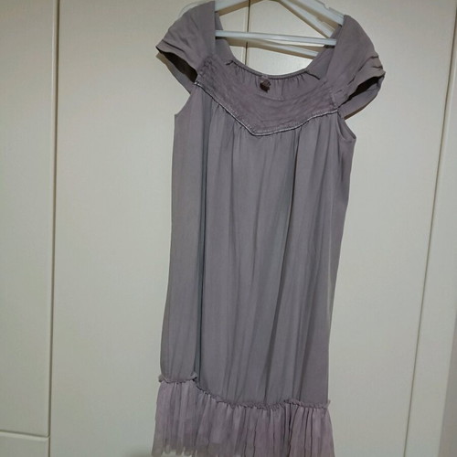 Pink dress with tulle like new, mini with decorative ruffle