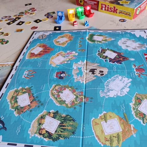 Risk Junior board game used, Greek edition by Hasbro