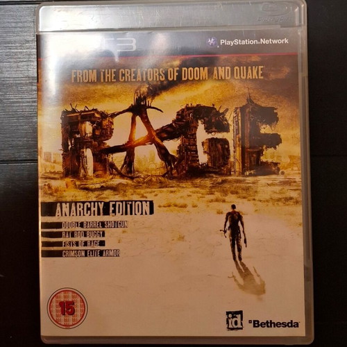 Rage Anarchy Edition PS3 like new