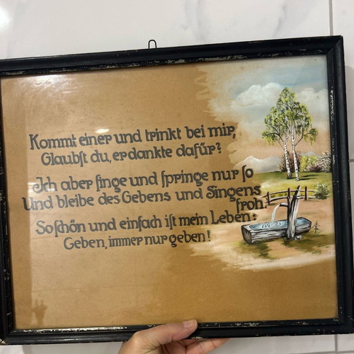 Old painting from the 1950s used