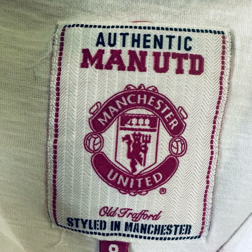 Authentic Manchester United vintage hoodie white, like new, size S