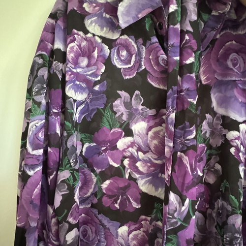 Vassia Kostara shirt one size like new, multicolor purple