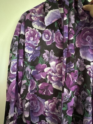 Vassia Kostara shirt one size like new, multicolor purple