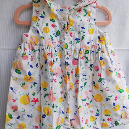 Petit Bateau cotton dress 9/12 months 74 cm like new