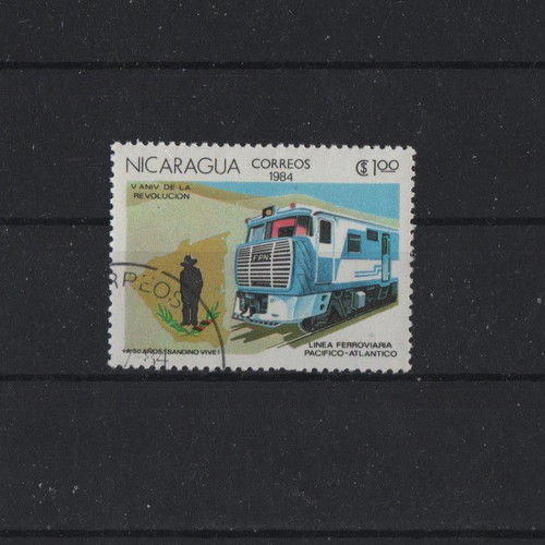 1984 Nicaragua Train Stamp mint condition