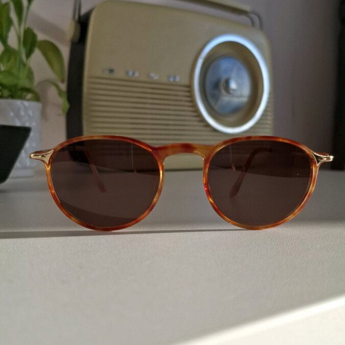 Vintage 90s Rolling sunglasses like new, brown and gold