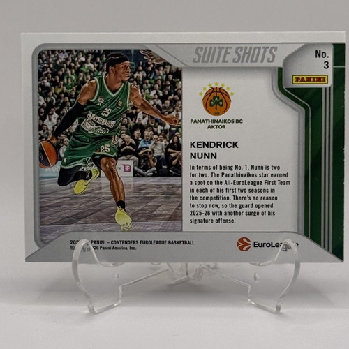 Kendrick Nunn Suite Shots card like new