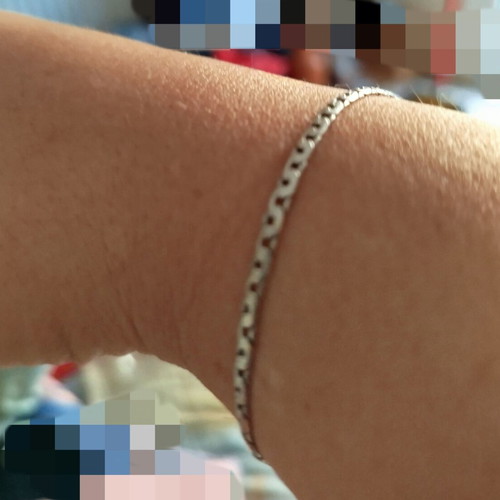 Silver hand or foot chain 925 used, 20 centimeters