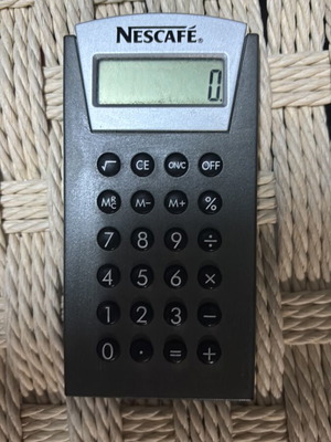 Collectible Nescafé calculator like new fully functional