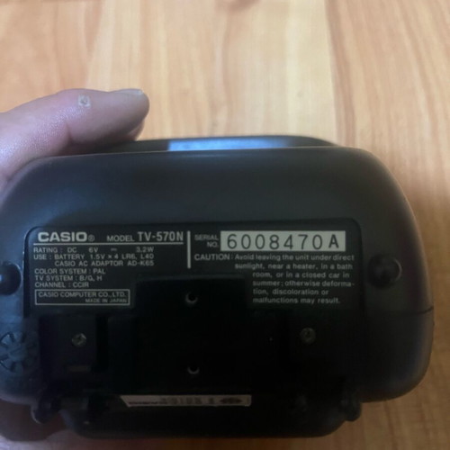 Casio TV-570 Color portable televisor like new