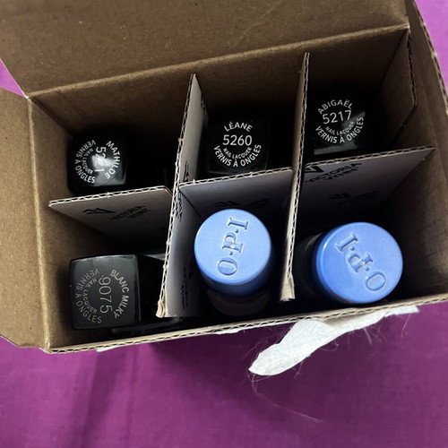 Nail polish set with Peggy Sage and OPI Rapidry colors