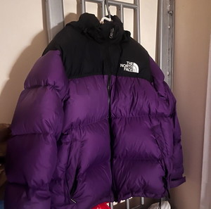 The north face retro nuptse jacket gravity purple