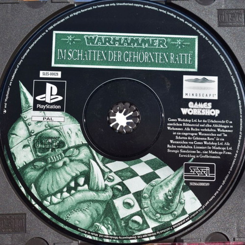 Warhammer: Shadow of the Horned Rat PS1 game used, strategy