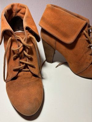Zara suede ankle boots used, size 38, brown