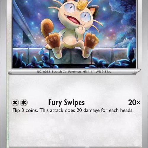 Meowth Pokemon collectible card new