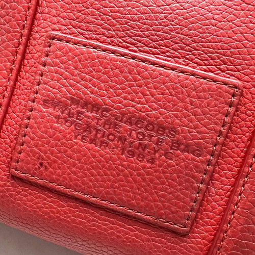 Marc Jacobs The Tote Bag small handbag used, red leather