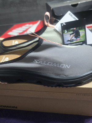 Salomon RX Slide 3.0 παντόφλες, μέγεθος 43.5, Pewter/Desert Sage/Rose Cloud