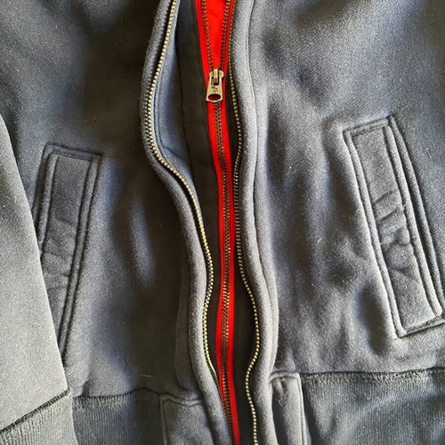 Abercrombie & Fitch boys' hoodie used, blue with red interior