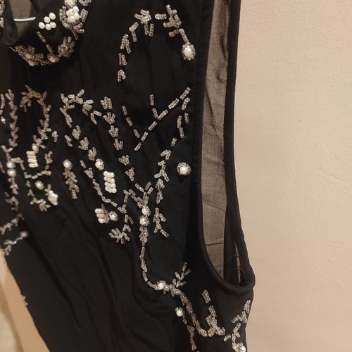 Forever 21 top new with pearls, size M, black
