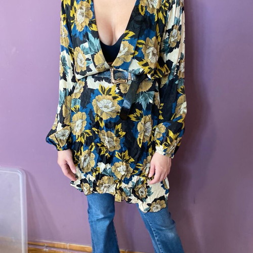 Nidodileda floral dress-shirt like new, size S