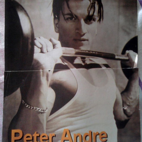 Peter Andre & Bon Jovi poster used, size 29x23