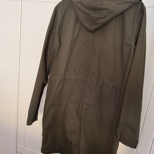 H&M men's khaki trench coat size small