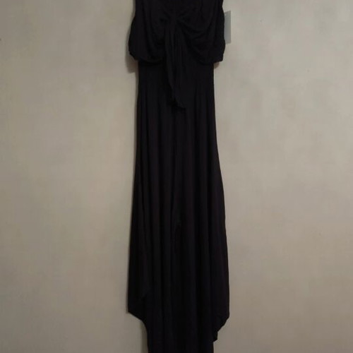 Strapless jumpsuit black one size Made in Italy