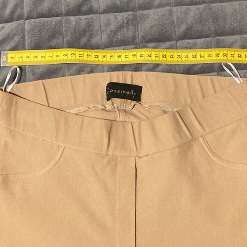 Cossinelle slim stretch pants like new, beige, size S