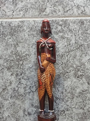 Wooden decorative statue from Africa